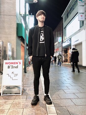 「NEIL BARRETT（ニールバレット）のアイテム（トップス）」を使った、Renさん（メンズ・182cm）の冬コーディネート