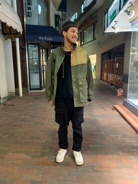 「kolor BEACON（カラービーコン）のアイテム（ジャケット/アウター）」を使った、Renさん（メンズ・182cm）の冬コーディネート