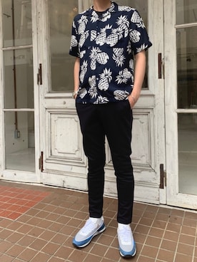 「SOLIDO（ソリード）のアイテム」を使った、Renさん（メンズ・182cm）の夏コーディネート