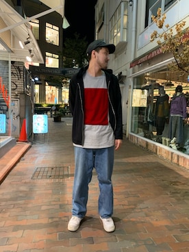 「OURET（オーレット）のアイテム（トップス）」を使った、Renさん（メンズ・182cm）の夏コーディネート
