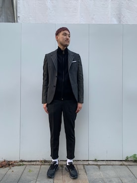 「NEIL BARRETT（ニールバレット）のアイテム（ジャケット/アウター）」を使った、Renさん（メンズ・182cm）の秋コーディネート