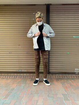 「OURET（オーレット）のアイテム（トップス）」を使った、Renさん（メンズ・182cm）の冬コーディネート