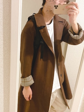 「JUNRED（ジュンレッド）のアイテム（その他アウター）」を使った、とり🕊さん（メンズ・176cm）の冬コーディネート