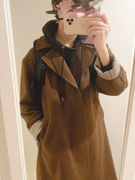 「JUNRED（ジュンレッド）のアイテム（その他アウター）」を使った、とり🕊さん（メンズ・176cm）の冬コーディネート