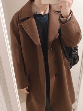 「JUNRED（ジュンレッド）のアイテム（その他アウター）」を使った、とり🕊さん（メンズ・176cm）の冬コーディネート