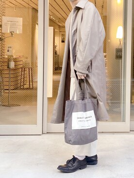 「CASPER JOHN（キャスパージョン）のアイテム（その他アウター）」を使った、とり🕊さん（メンズ・176cm）の冬コーディネート