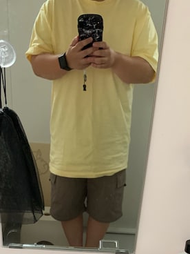 「FIRST DOWN（ファーストダウン）のアイテム（パンツ）」を使った、あゆきちさん（レディース・155cm）の夏コーディネート