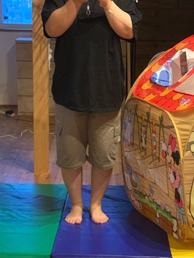 「FIRST DOWN（ファーストダウン）のアイテム（パンツ）」を使った、あゆきちさん（レディース・155cm）の夏コーディネート