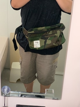 「FIRST DOWN（ファーストダウン）のアイテム（パンツ）」を使った、あゆきちさん（レディース・155cm）の夏コーディネート