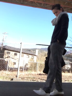 「exact（イグザクト）のアイテム」を使った、𝓜𝓮𝓲❣︎ さん（レディース・159cm）の冬コーディネート