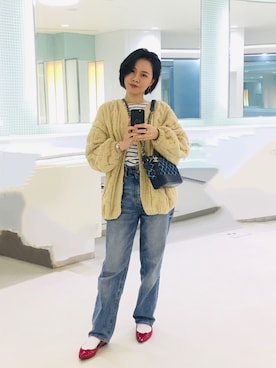 「ボリュームニット」｜「アイテム（パンプス）」を使った、𝓜𝓮𝓲❣︎ さん（レディース・158cm）の秋コーディネート