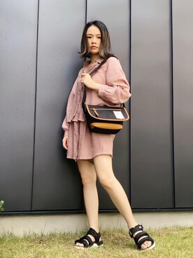「Bianchi（ビアンキ）のアイテム」を使った、𝓜𝓮𝓲❣︎ さん（レディース・158cm）の秋コーディネート