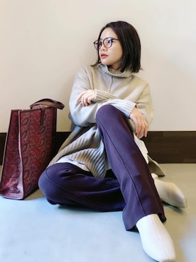 𝓜𝓮𝓲❣︎ さん（レディース・158cm）の冬コーディネート