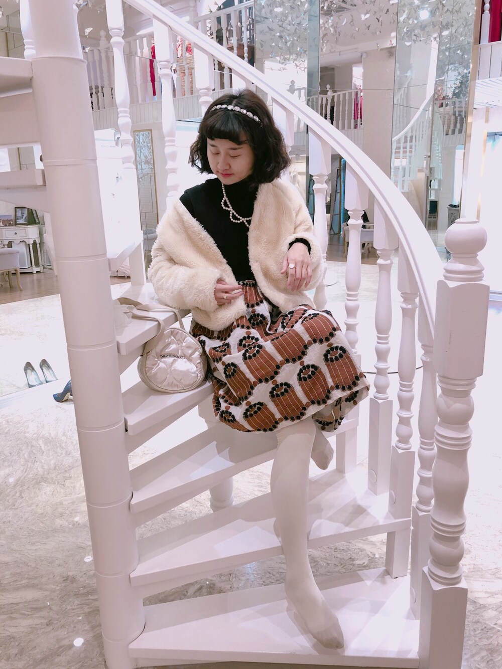 プープレ　カヌレワンピース peu pres（プープレ）の「カヌレジャガードワンピース