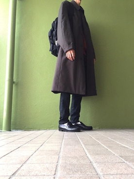 「LEMAIRE（ルメール）のアイテム（その他アウター）」を使った、あおたさん（メンズ・176cm）の秋コーディネート