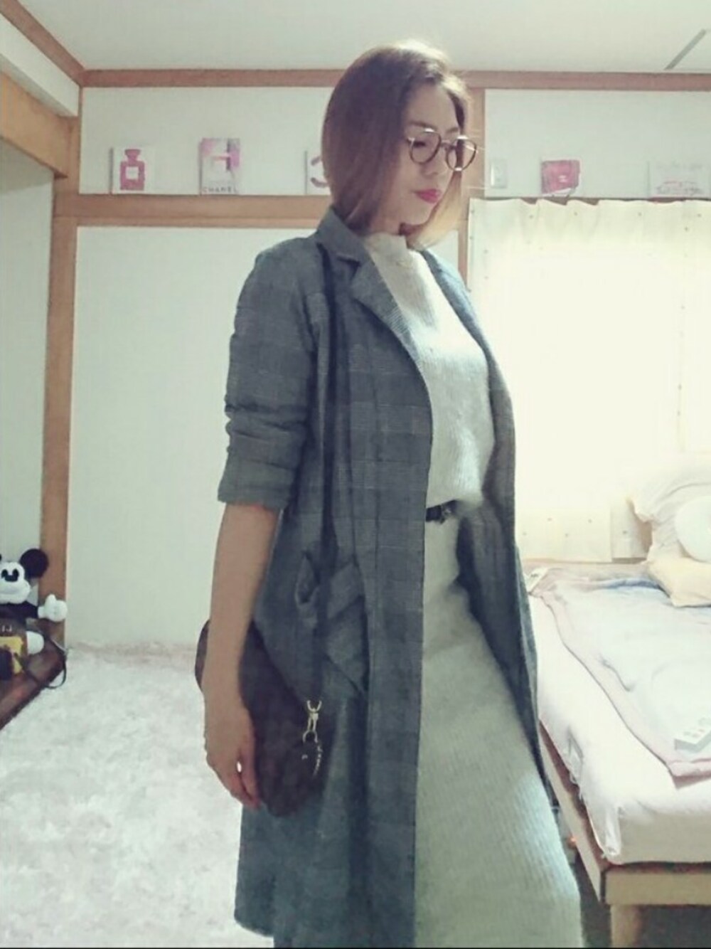 「ootd、outfit、シンプル、ママコーデ、BACKNUMBER、春コーデ」｜「BACK NUMBERのアイテム（その他アウター、グレー系）」を使った、(๑˃̵ᴗ˂̵Jちゃん🍁♏さん（レディース・167cm）の春コーディネートの1枚目の写真