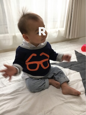 「もうすぐ1歳」｜ryo_toさん（キッズ・70cm）の春コーディネート