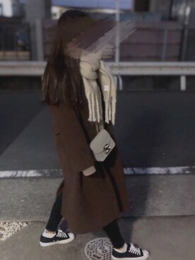 「DHOLIC（ディーホリック）のアイテム（その他アウター）」を使った、𝗺𝗼𝗽𝗶さん（レディース・164cm）の冬コーディネート