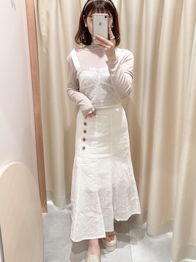 「コットンレース」｜miyabiさん（レディース・153cm）の春コーディネート