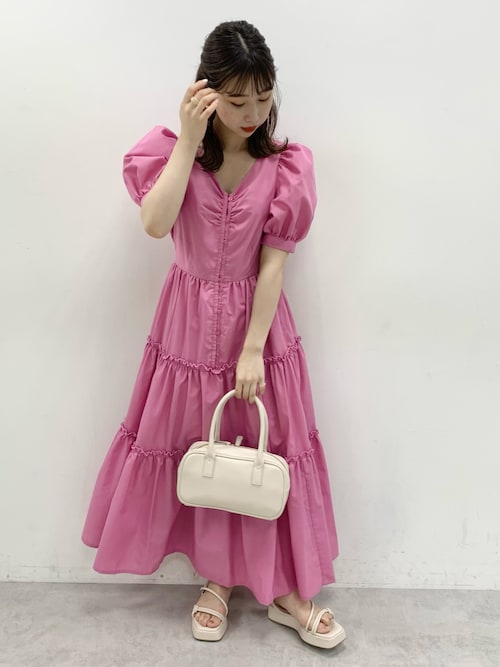 セール】ティアードロングワンピース（ワンピース）｜one after