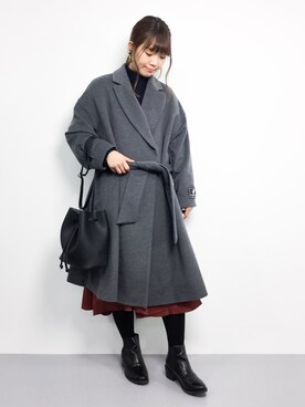 「NOISE MAKER（ノイズメーカー）のアイテム（ジャケット/アウター）」を使った、tomoyoさん（レディース・159cm）の冬コーディネート