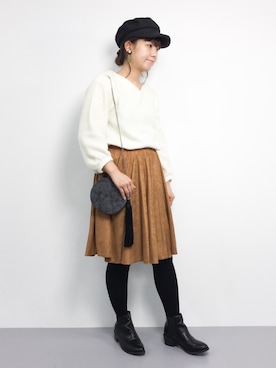 tomoyoさん（レディース・159cm）の冬コーディネート