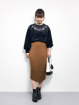 tomoyoさん（レディース・159cm）の冬コーディネート