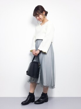 tomoyoさん（レディース・159cm）の冬コーディネート