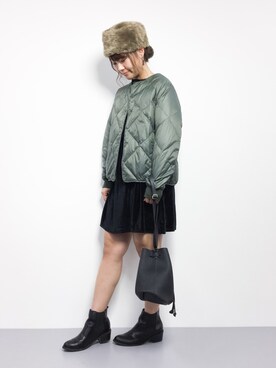 「SALON adam et rope'（サロン アダム エ ロペ）のアイテム（ダウンジャケット/コート）」を使った、tomoyoさん（レディース・159cm）の冬コーディネート
