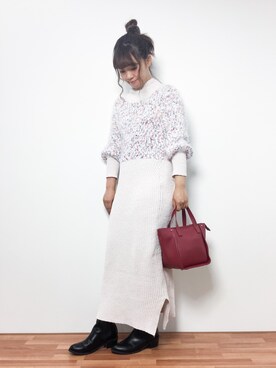 tomoyoさん（レディース・159cm）の冬コーディネート