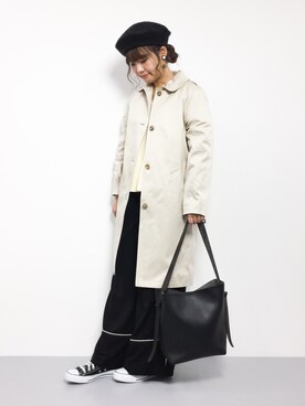 「A.P.C.（アーペーセー）のアイテム（その他アウター）」を使った、tomoyoさん（レディース・159cm）の冬コーディネート