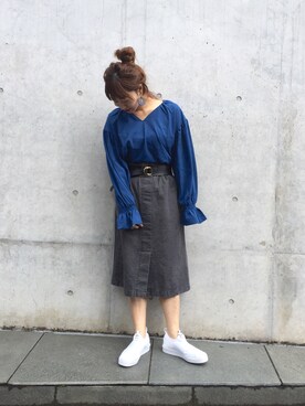 Yoshida Aoiさん（レディース・155cm）の冬コーディネート