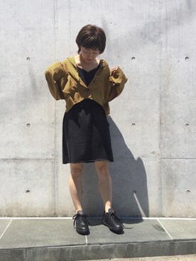 Yoshida Aoiさんの「＜再再入荷＞スウェット裁ちきりスカート」を使ったコーディネート