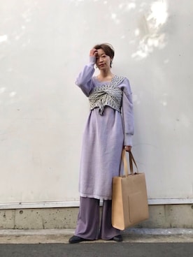 Yoshida Aoiさん（レディース・155cm）の冬コーディネート