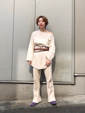 Yoshida Aoiさん（レディース・155cm）の春コーディネート