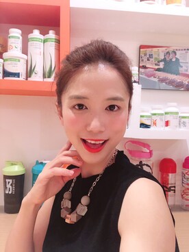 「So Nice（ソーナイス）のアイテム」を使った、徐念慈さん（レディース・157cm）の秋コーディネート