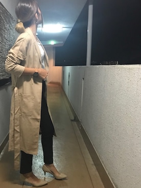 「GRL（グレイル）のアイテム（ピアス（両耳用））」を使った、ゆりさん（レディース・162cm）の秋コーディネート