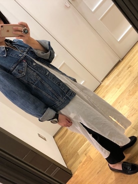 「アイテム（シャツワンピース）」を使った、HARUKAさん（レディース・158cm・20代）の秋コーディネート