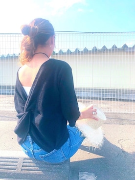 「H&M（エイチ・アンド・エム）のアイテム（アクセサリー）」を使った、eriさん（レディース・163cm）の夏コーディネート