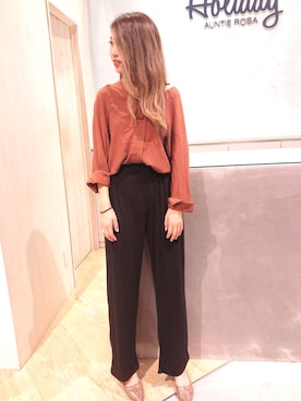 「SHAGGIE（シャギー）のアイテム」を使った、eriさん（レディース・163cm）の夏コーディネート