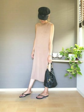 「rienda（リエンダ）のアイテム（キャップ）」を使った、sayakaaaさん（レディース・170cm）の夏コーディネート