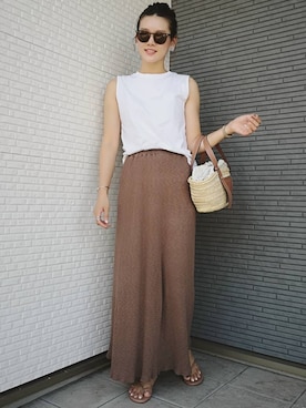「TKEES（ティキーズ）の＜TKEES（ティキーズ）＞ トング サンダル◆（サンダル）」を使った、sayakaaaさん（レディース・170cm）の夏コーディネート