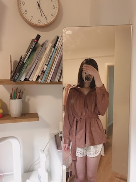 「SNIDEL（スナイデル）のアイテム（ブルゾン）」を使った、-晗-晗_さん（レディース・170cm）の冬コーディネート