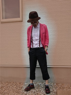 「MK MICHEL KLEIN（エムケーミッシェルクラン）のアイテム」を使った、真ん中まぐろさん（メンズ・163cm）の秋コーディネート