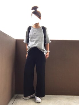 「CONVERSE（コンバース）のconverse（コンバース） ALL STAR OX（オールスターOX）（スニーカー）」を使った、MEGUMIさん（レディース・157cm）の秋コーディネート