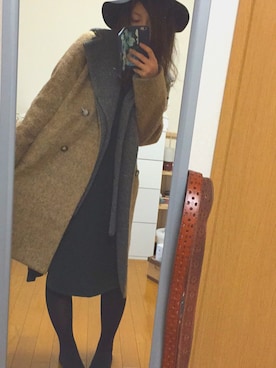 「La Leia（ラレイア）のアイテム」を使った、sayaさん（レディース・154cm）の冬コーディネート