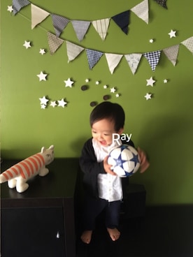 「アイテム（アウトドア/スポーツ）」を使った、rayさん（キッズ・80cm）の冬コーディネート