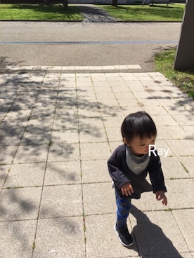 「ガラパン」｜「アイテム（その他）」を使った、rayさん（キッズ・80cm）の春コーディネート