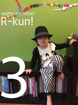 rayさん（キッズ・90cm）の冬コーディネート