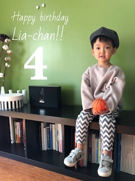 rayさん（キッズ・100cm）の冬コーディネート